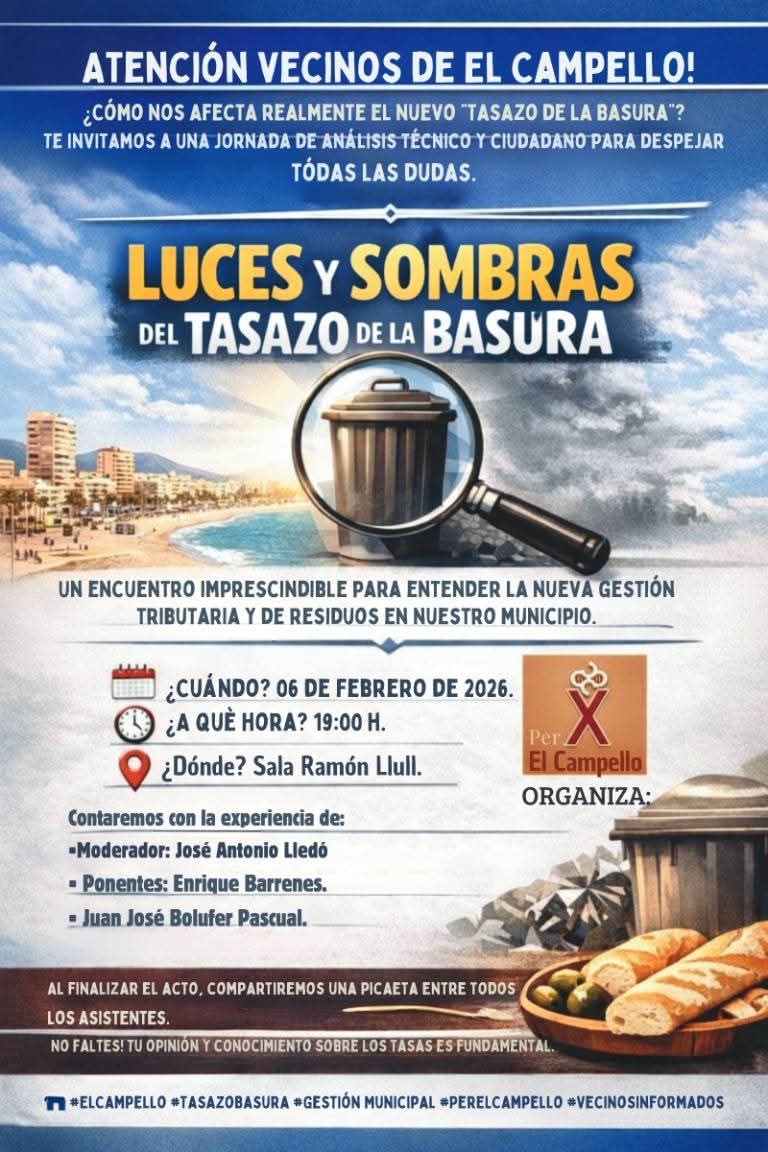 Luces y sombras del TASAZO de la basura.