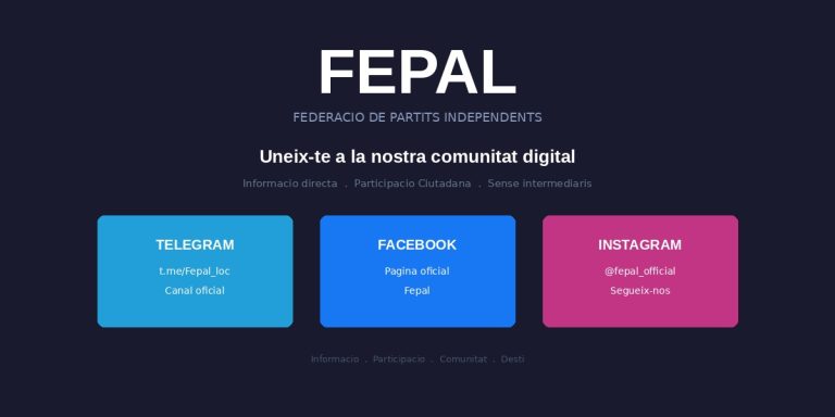 ¡Únete a la comunidad Fepal en Telegram, Facebook e Instagram!